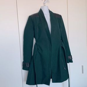 Badgley Mischka Forest Green Pea Coat